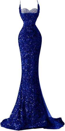 Sequined Slit Dress