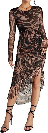 Pink Queen Tulle Asymmetric Hem Dress