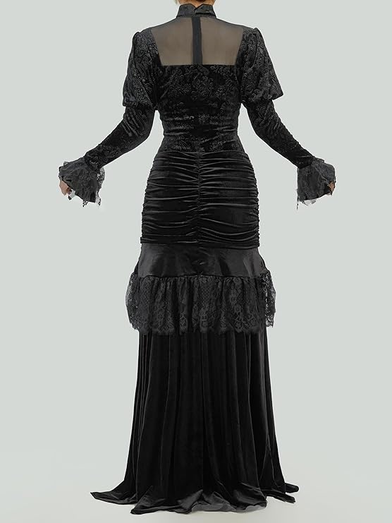 Victorian Velvet Day Dress
