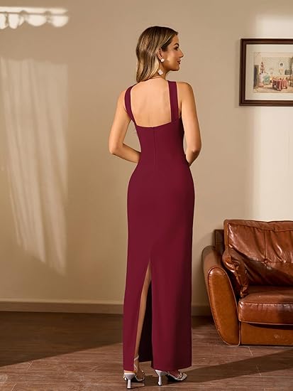 Elegant Halter Cocktail Party Dress