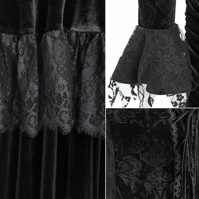 Victorian Velvet Day Dress
