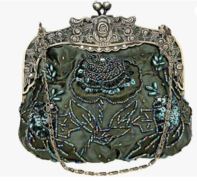 Vintage Beaded Sequin Evening Handbag