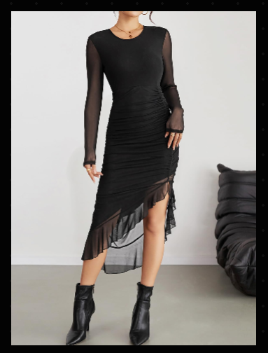 Pink Queen Tulle Asymmetric Hem Dress