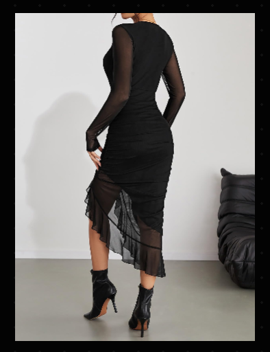 Pink Queen Tulle Asymmetric Hem Dress
