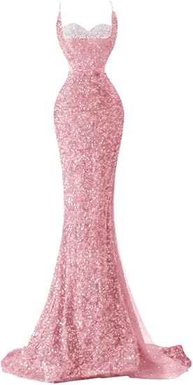 Sequined Slit Dress
