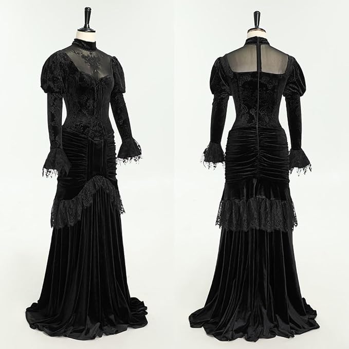 Victorian Velvet Day Dress