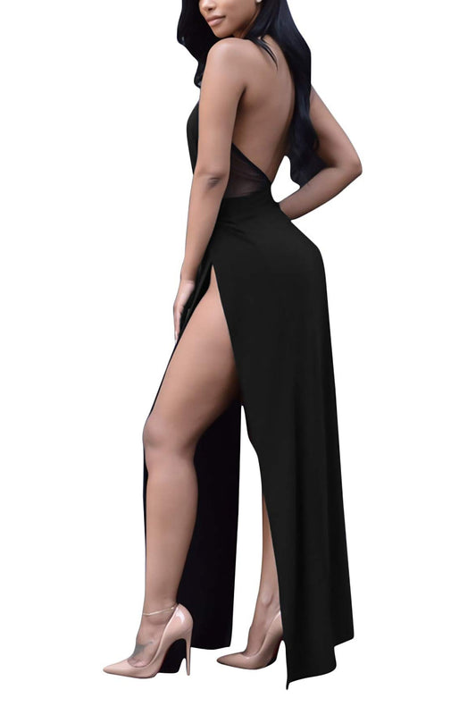 Velius Wrap Pleated Maxi Dress
