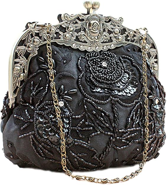 Vintage Beaded Sequin Evening Handbag