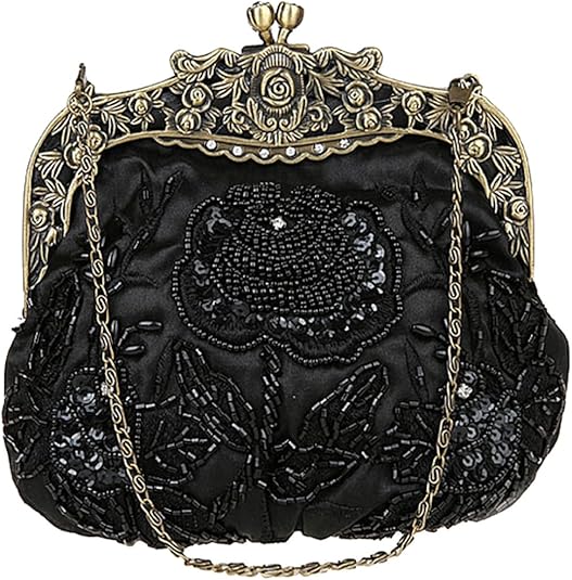 Vintage Beaded Sequin Evening Handbag