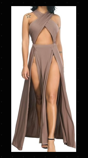 Velius Hollow Out Halter Wrap