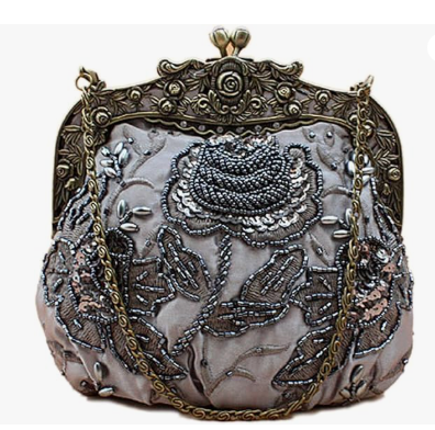 Vintage Beaded Sequin Evening Handbag