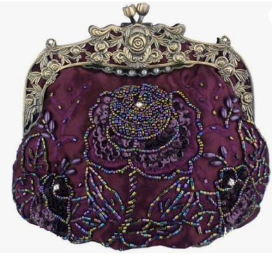 Vintage Beaded Sequin Evening Handbag
