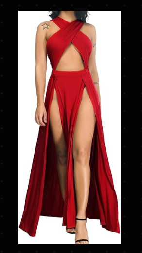 Velius Hollow Out Halter Wrap