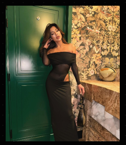 Sheer Off Shoulder Evening Dress