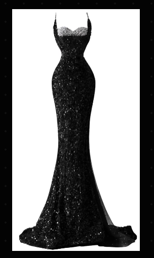 Sequined Slit Dress
